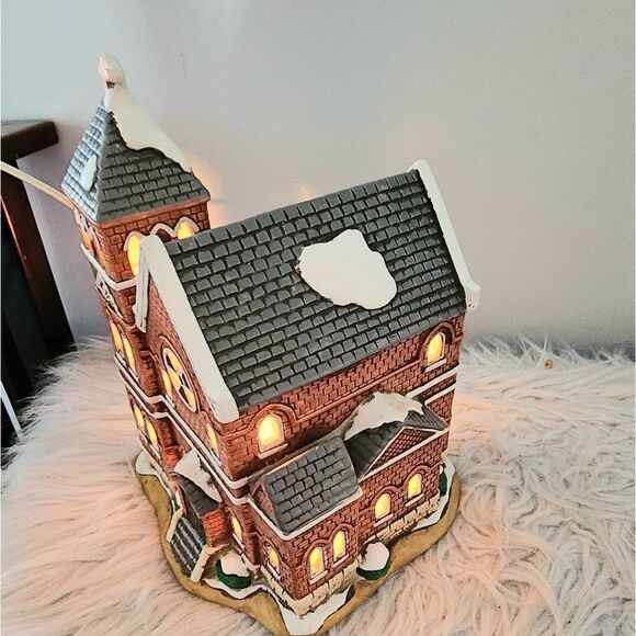Lefton Colonial Village vintage 1991 Main Street Church #00230 - Picture 4 of 11